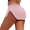 Pink, variant on Women's Velvet Booty Yoga Shorts - High Waist Pole Dance Hot Pants with Lifting Design, Elastic Fabric, S-5XL, for Gym/Rave/Festival