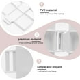 thumbnail image 4 of Clôture de Jardin en PVC Réutilisable pour Bordure Décorative et Séparation de Pelouse 2 Pcs Blanc, 4 of 8