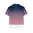 thumbnail image 5 of HomeGardon Girls Short Sleeve,Girls Shirts Size 10-12,Girls Shirt Crewneck Layered Floral Print Top Cute Kids Blouse Lace Tee,100-160, 5 of 5