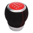 thumbnail image 4 of Car 6 Speed Gear Shift Head Ergonomic Wear Resistant Replacement Silver Ring for Models, 4 of 7