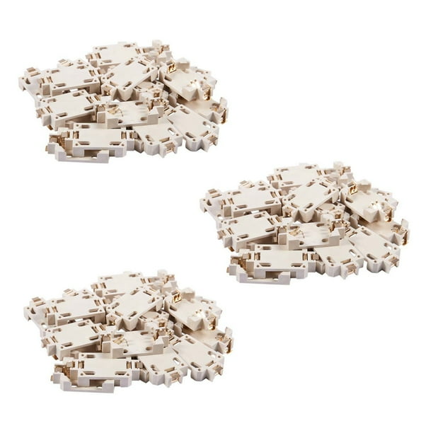 60Pzs Cascara Blanca CR2032 SMD Soporte de Bateria del Boton de Celula Caja de Enchufe