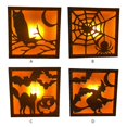 thumbnail image 3 of US Adornos de luz de Halloween, caja de luz de madera, decoración para Halloween, Navidad, mejora la atmósfera, lámpara de pintura de pared, 3 of 4