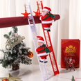 thumbnail image 2 of New Santa Claus Climbing Ladder Electric Santa Claus Doll Christmas Tree Hanging Ornament Outdoor Indoor Door Wall Decoration, 2 of 5