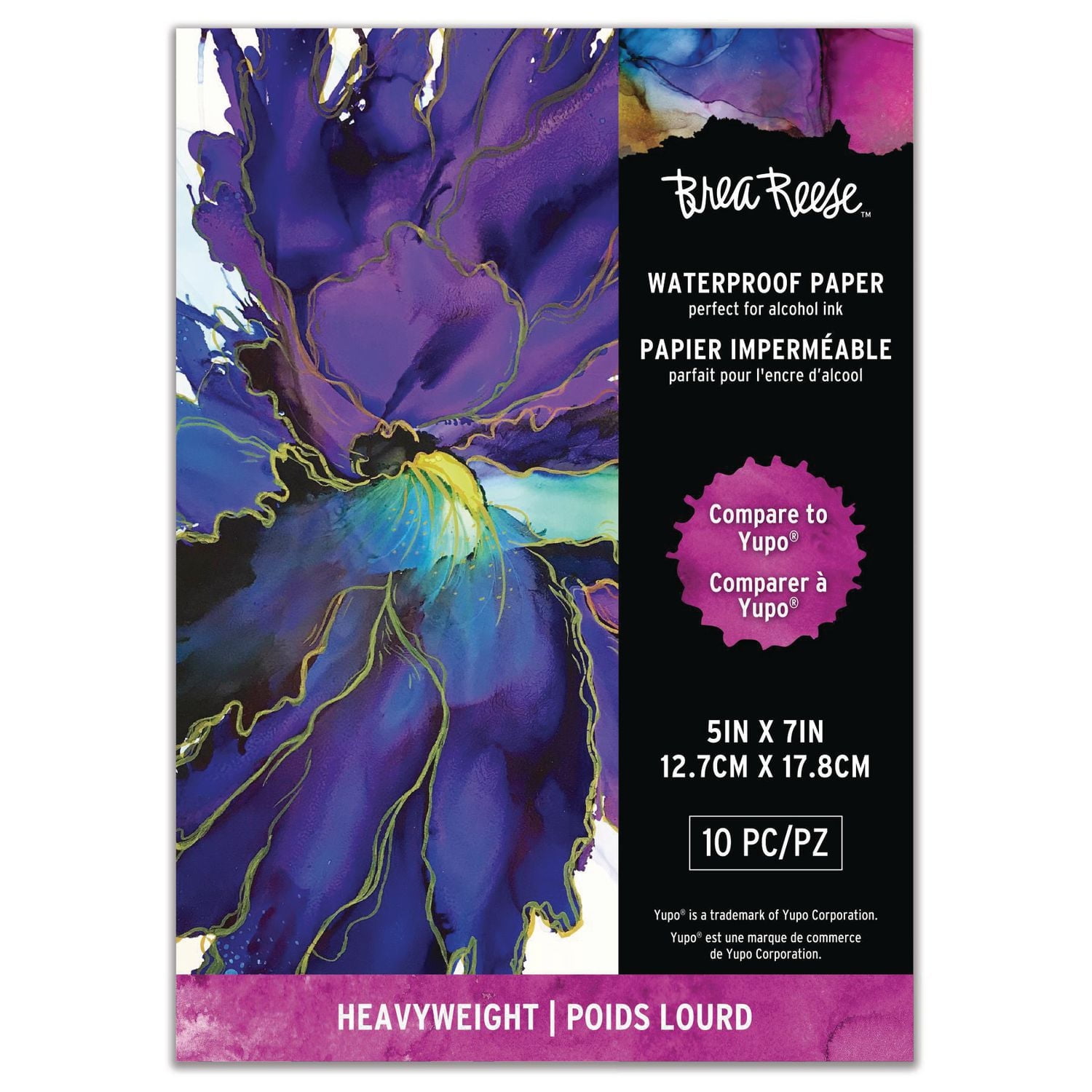 Feuilles de papier imperméables Brea Reese, 12.7 x 17.78 cm