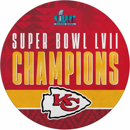 Kansas City Chiefs 2023 Super Bowl Champions Pennant Soft Felt 18 Inch Shape Cut EZ to Hang