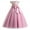 Bean Pink, variant on IBTOM CASTLE Flower Girl Sequin Lace Dress for Kids Wedding First Communion Princess Pageant Formal Party Long Maxi Gowns 5-6 Years Champagne