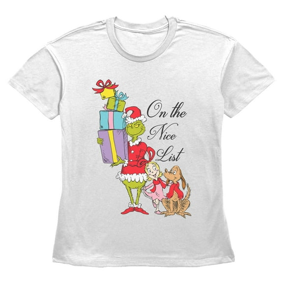 Womens The Grinch On The Nice List T Shirt