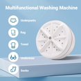 thumbnail image 2 of Hoofun Mini Portable Washing Machine with Ultrasonic Cleaning, 2 of 6