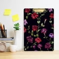 thumbnail image 6 of 12.5"x9" Vivid Floral Clipboards, Standard A4 Letter Size Nursing Clipboard with Low Profile Metal Clip Decorative Clip Board for Office Supplies,Gold, 6 of 7