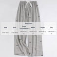 thumbnail image 4 of Asxite Womens Pajamas Pants Print Bow Drawstring Elastic Waist Loose Summer Sleepwear, 4 of 6
