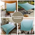 thumbnail image 6 of Turquoise Ombre Large Tapestry for Bedroom Wall Hanging Tapestry,Teal White Gradient Modern Abstract Art Ceiling Backdrop Tapestries Poster Blanket Wall Decor for Teens Room Living Room 85" x 90", 6 of 8