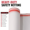 thumbnail image 4 of SEALTECH Heavy Duty Safety Debris Netting Rolls - Fire Retardant,1/4” Mesh roll, for Scaffold Enclosure, Visibility Barrier, for Construction & Agricultural Use. (White-10 ft X 200 ft), 4 of 7