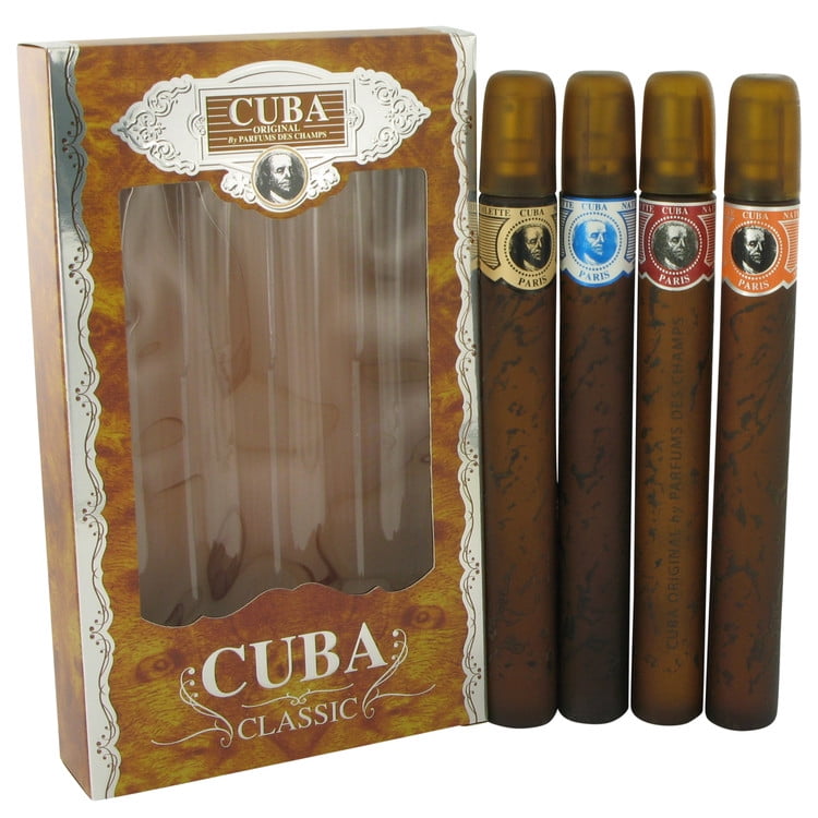 Cuba Red Gift Set By Fragluxe - Cuba Variety Set includes All Four 1.15 oz Cuba Red Gift Set By Fragluxe - Cuba Variety Set includes All Four 1.15 oz