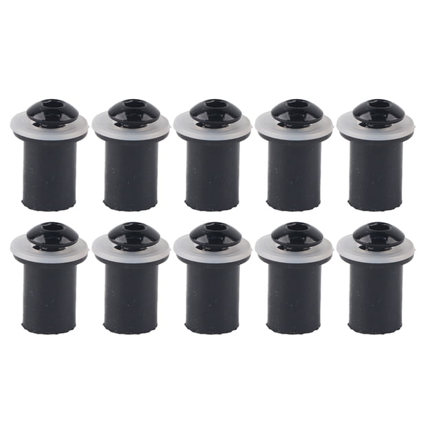 10 tornillos hexagonales interiores universales para parabrisas de motocicleta M5, color negro