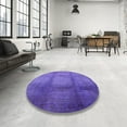 thumbnail image 4 of Ahgly Company Machine Washable Indoor Rectangle Industrial Modern Crocus Purple Area Rugs, 2' x 3', 4 of 7