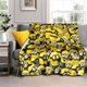 thumbnail image 5 of Manta de felpa suave con dibujos de Minions, Gru, mi villano favorito, ideal como regalo, para sala de estar, dormitorio, cama, sofá o niños., 5 of 8