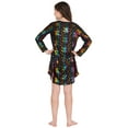 thumbnail image 3 of Harry Potter Girls' Hogwarts Rainbow Hologram Print Raglan Long-Sleeve Nightgown Pajama, 3 of 5