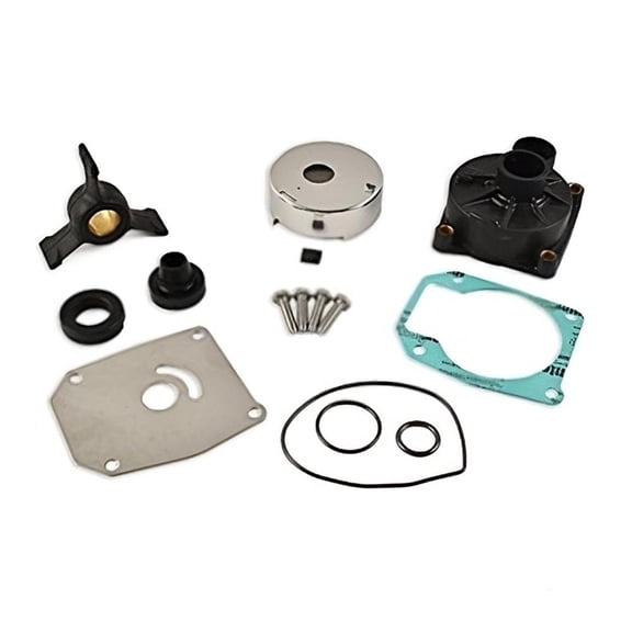 Water Pump Kit With Housing Compatible with 1989-2005 Johnson Evinrude 2 Cyl 3.187 Bore Looper 50 HP 2-Stroke Outboard 0433549 0438592 50HP 0433548 433548 5000308 432941 438544 40HP
