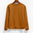 thumbnail image 3 of Sweatshirts for Women Plus Size,Women's Oversized Round Neck Sweatshirts Long Sleeve Turtleneck Velvet Sweatshirt 02-Pink_3XL, 3 of 4
