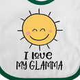 thumbnail image 4 of Inktastic Sunshine I Love My Glamma Boys or Girls Baby Bib, 4 of 4