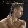 thumbnail image 3 of Recortadora de cabello recargable con pantalla LED Cortadora de cabello inalámbrica multifuncional c Tomshoo Oro negro, 3 of 7