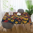 thumbnail image 3 of Yayeee Tablecloths 60" x 108" Rectangle Wrinkle Resistant Party Table Cover, Yellow Floral, 3 of 8