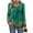 Z-Floral Green, variant on UVN Womens Blouses Long Sleeve Crew Neck Shirts Button Up Pleated Dressy Casual Tunic Tops