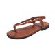 thumbnail image 1 of Sandalias Planas con Correas de Tobillo Sandalias Redondas Del Dedo Del Pie con Hebilla Ajustable de Verano, Zapatos Casuales de las Mujeres, 1 of 9