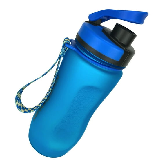 Blue Lightweight Sports Water Bottle Reusable Portable Gym Cycling Drink Bottle
