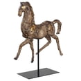 thumbnail image 5 of Uttermost Caballo Polyresin and Iron Dorado Horse Sculpture in Aged Silver, 5 of 6