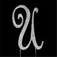 thumbnail image 1 of De Yi Enterprise 33015-U Monogramme Cake Toppers - Strass Argent - U, 1 of 1