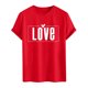 thumbnail image 5 of Tops para hombre, blusas y camisas de cuello redondo y manga corta para hombre. Camiseta/camisa informal de cuello redondo y manga corta con estampado de corazones para hombre. Tops de poliéster para, 5 of 6