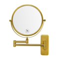 thumbnail image 1 of Espejo de Maquillaje de Pared GURUN M1406GJ 8" Aumento 7X Dorado, 1 of 7