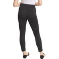 thumbnail image 3 of Anne Klein Womens Midweight Tummy Control Ponte Pant (X-Small, Charcoal Heather), 3 of 3