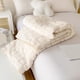 thumbnail image 5 of Manta De Algodn Polar, Sencilla Y Cmoda, De Color Liso, Suave Y Clida, 152 X 203 Cm, Lavable a Mquina, Ligera, Para Un Descanso Acogedor Y Para Viajar, 1 Unidad, Beige, Ukhbmc, 5 of 8