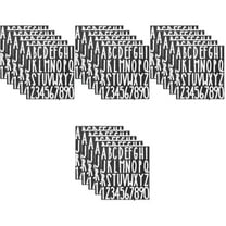 4 Count outside White Alphabets Gold Letter Stickers Mailbox