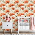 thumbnail image 3 of Vintage Floral Contact Paper Peel and Stick Wallpaper Botanical Watercolor Muted Tones Rustic Shabby Chic Canvas 23.6in x 9.8ft Self Adhesive Removable Wall Paper for Nursery Bedroom Cabinets, 3 of 8