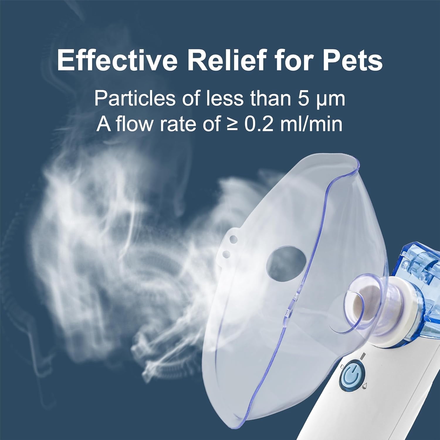 Portable 5-Micron Personal Humidifier - USB-Powered, Ultra-Quiet, for Office, Car, Bedroom, and Travel - Blue