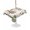 White, variant on Outdoor Tablecloth with Umbrella Hole for Patio/Picnic/Party/Camping, Spring Forest Animals Waterproof Table Cloth Rectangle Table Cover Washable, Floral Botanical Trees Linen (60"x 120")