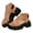 Khaki, variant on Platform Fashion Sandals Womens Suede Strappy Summer Walking Sandal Arch Support Chunky Orthopedic Casual Slip on Shoes Black,7