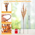 thumbnail image 2 of Flores artificiales Wootkey de jazmín otoñal falso, 5 unidades, 75 cm, 2 of 9
