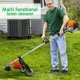 thumbnail image 3 of Fompes 2-Cycle 52cc Gas Trimmer Edger Mower 8-in-1 Grade Weed Wacker Multi-Functional Hedge Trimmer Weed Eater String Trimmer Brush Cutter/Edger Pole Saw Chainsaw Pruner w/Extension Pole Yard Tool, 3 of 18