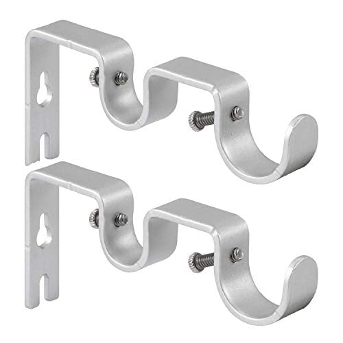 Anndason Heavy Duty Curtain Rod Brackets Double Curtain Rod Brackets
