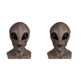 thumbnail image 1 of Máscara Alienígena Halloween Cabeza Completa Látex para Cosplay (oscuro), 1 of 3