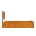 thumbnail image 2 of HomeStock Tuscan Temptations Twin Solid Wood Platform Bed with Footboard & Storage Drawers in Light Toffee, 2 of 6