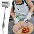 thumbnail image 1 of TIMIFIS Meat floss hammer 10.6 Inch Sided Meat Tenderizer 304 Stainless Steel Cooking Meat For Tenderizing Beef Chicken Lamb, Pounding Meat kitchen gadgets Kitchen Gadgets, 1 of 8