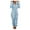 Blue, variant on jsaierl Women Sherpa Zipper Hooded Jumpsuit Onesies Fleece Pajama Long Pants Sleepwear Plush Hoodies Sleepwear Christmas Pajamas