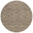 thumbnail image 2 of Addison Rugs Chantille Indoor/Outdoor Transitional Geometric, Abstract Brown Washable Round Rug, 8' x 8', 2 of 6