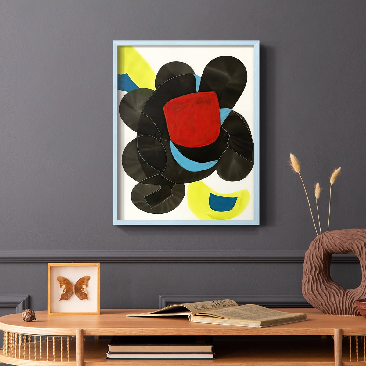 Barcelona II in Paper Solid Wood 11 x 14 Framed Print