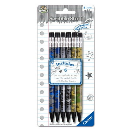 Scribble Stuff 6ct Mini Mech Pencils-boys